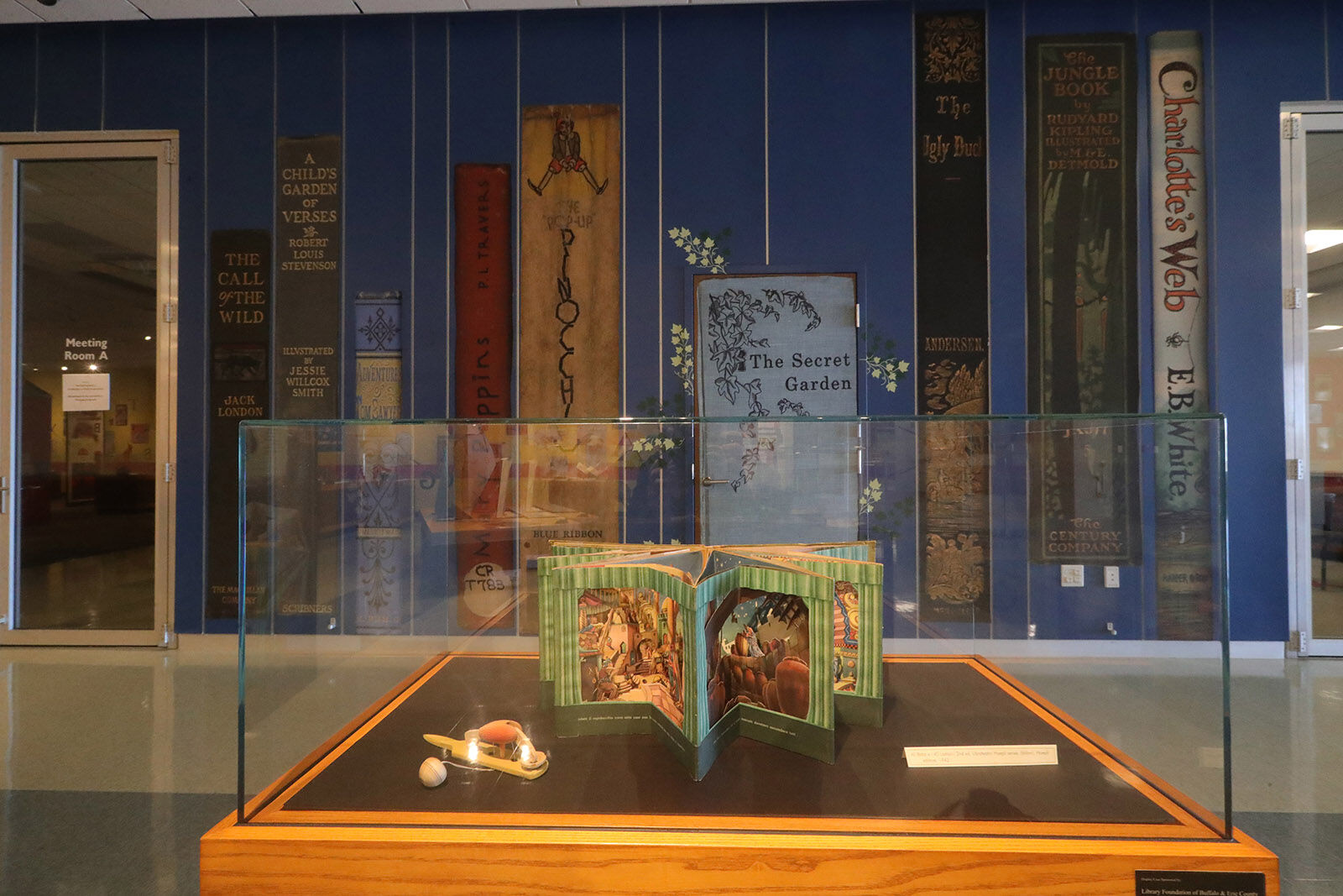 Pop-up book on display Central library (copy)